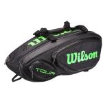 Túi Vợt Tennis Wilson Tour V9 Đen Xanh