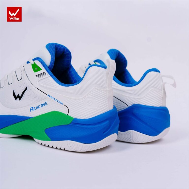 Giày Pickleball Wika Ruta Quang Dương trắng xanh dương
