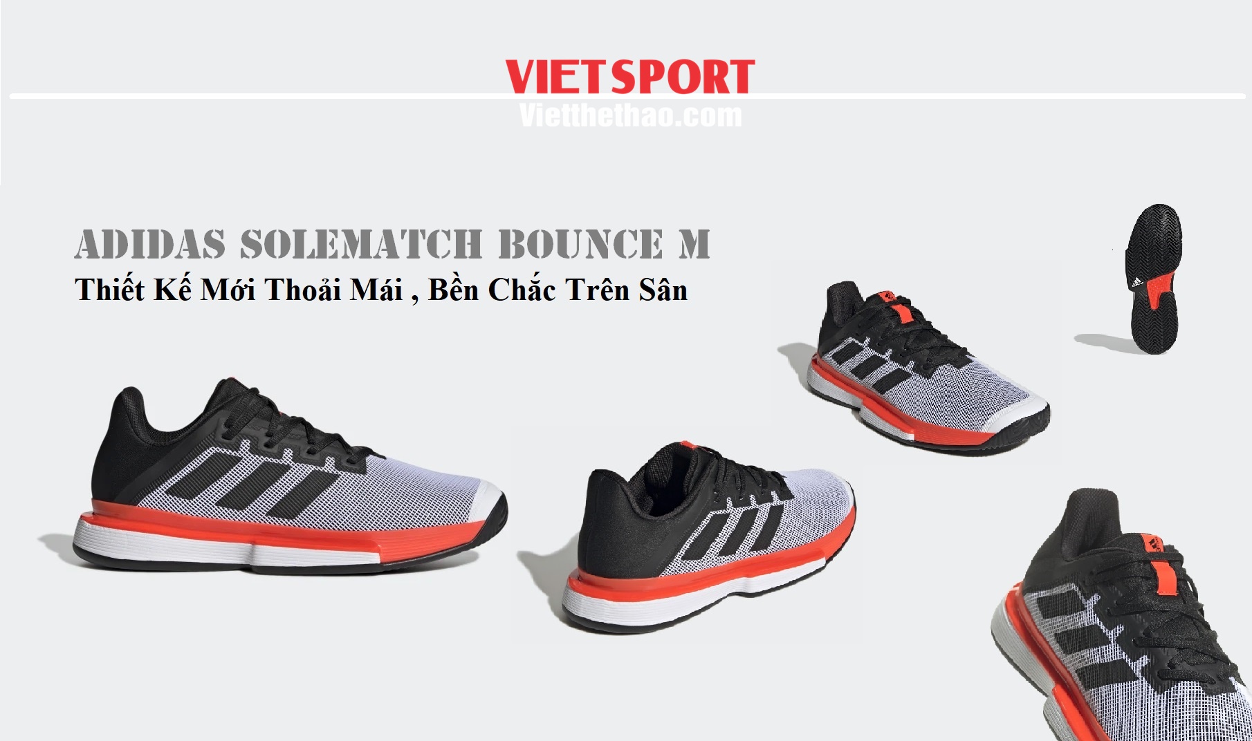 Giầy Tennis Adidas SoleMatch Bounce